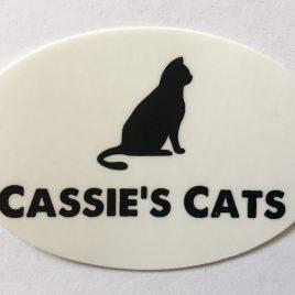 Cassie’s Cats Logo Sticker